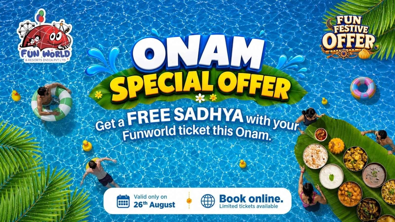 Onam Festival Offer - Free Buffet Lunch at Fun World