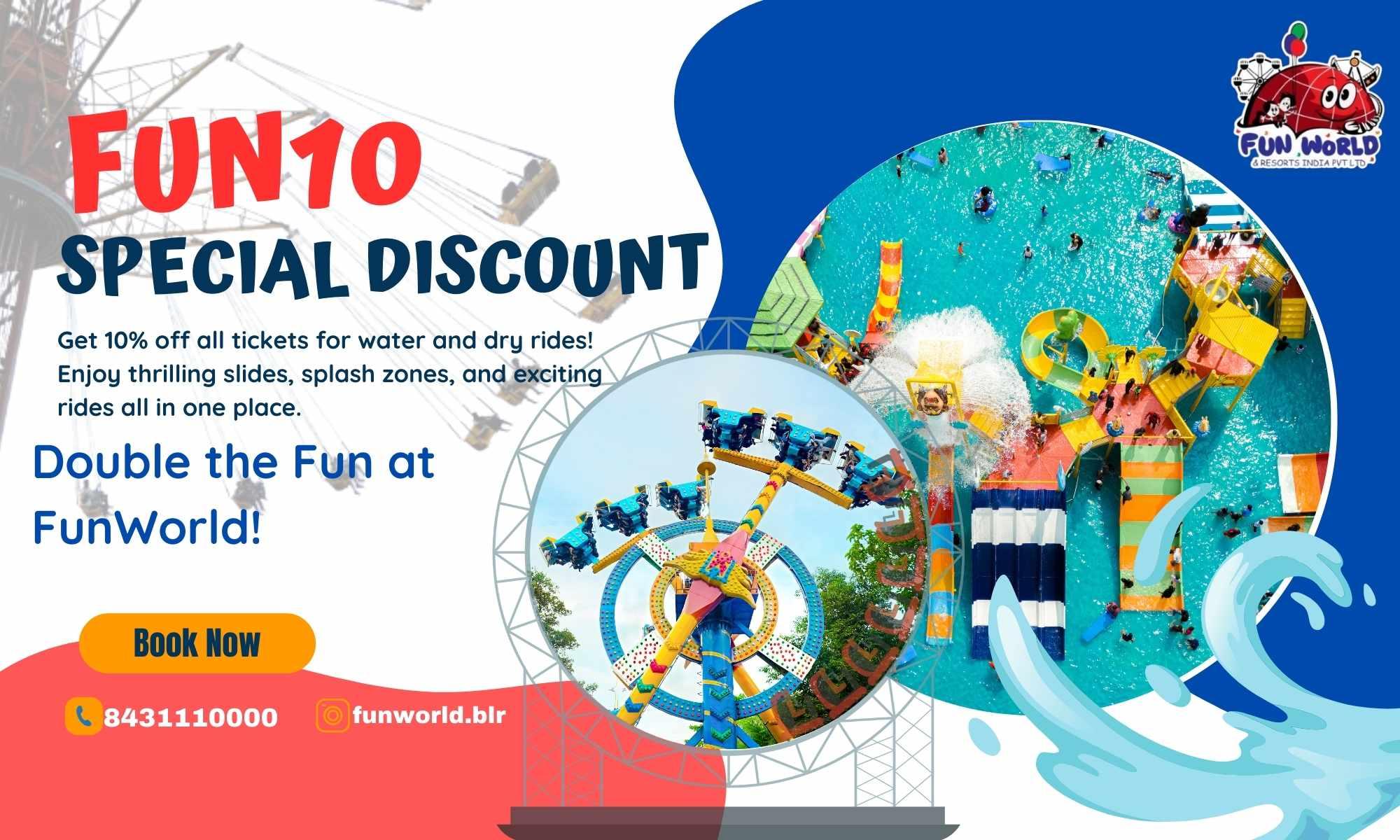 FUN10 Offer: Special Discount at Fun World Bengaluru!