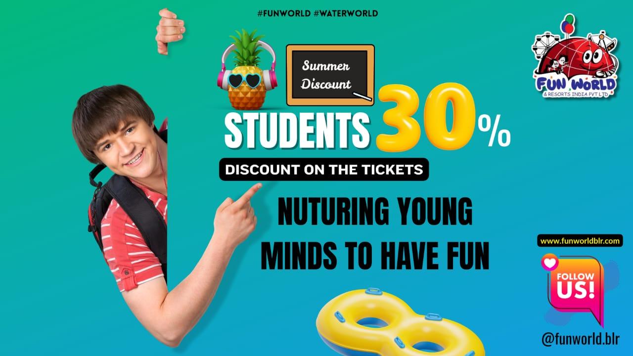 30STUDENTOFF Tickets for College & School Students