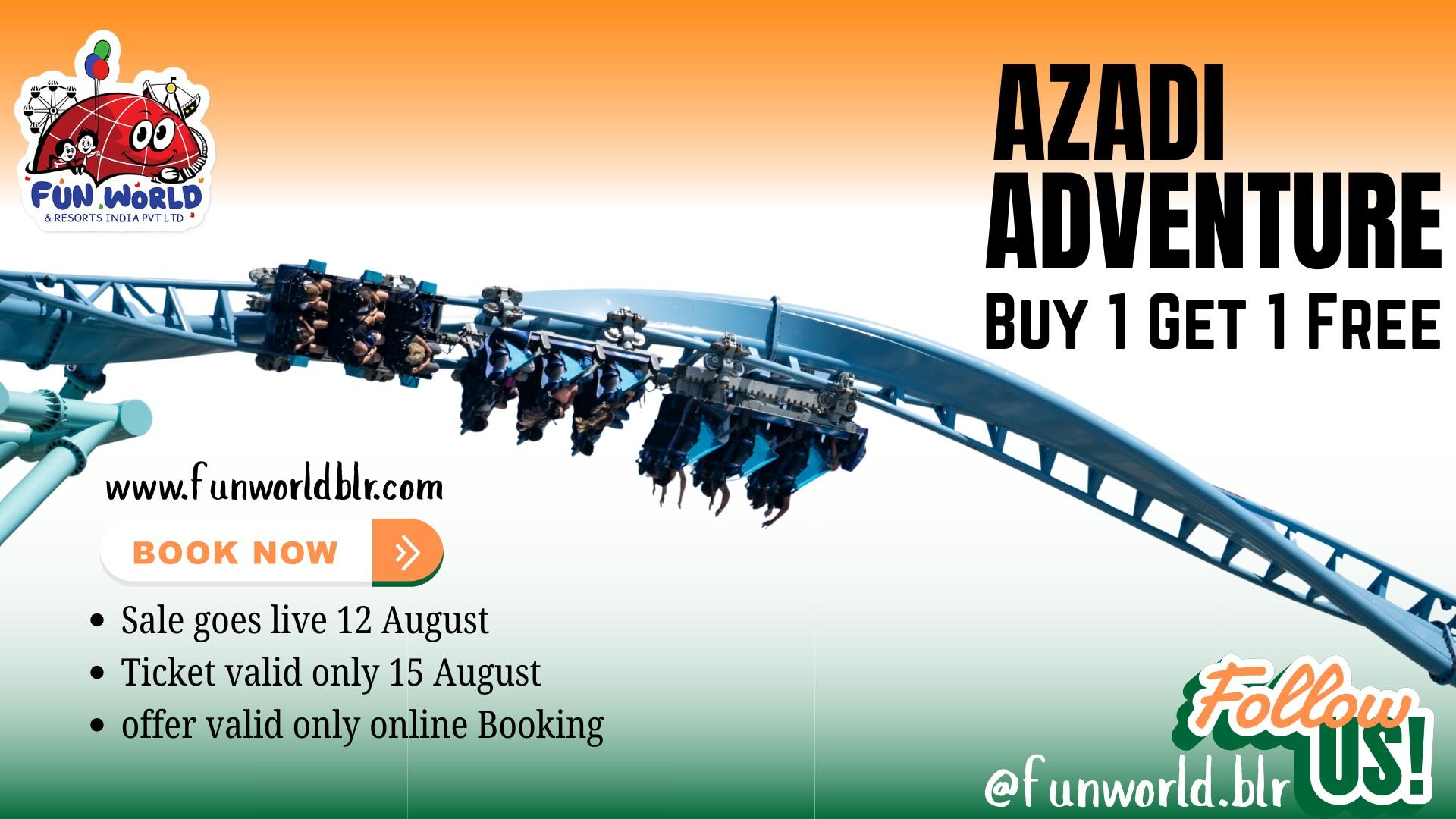 Independence Day Special – Azadi Adventure 🎉 | Buy 1 Ticket, Get 1 FREE at Funworld